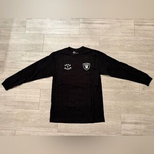 Men's BORN X RAISED Las Vegas Raiders Long Sleeve Tee T-Shirt Black Sz L Large